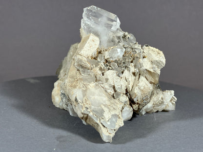 Bergkristall/Fadenquarz - Pfunds/Tirol ca. 9x5,5cm