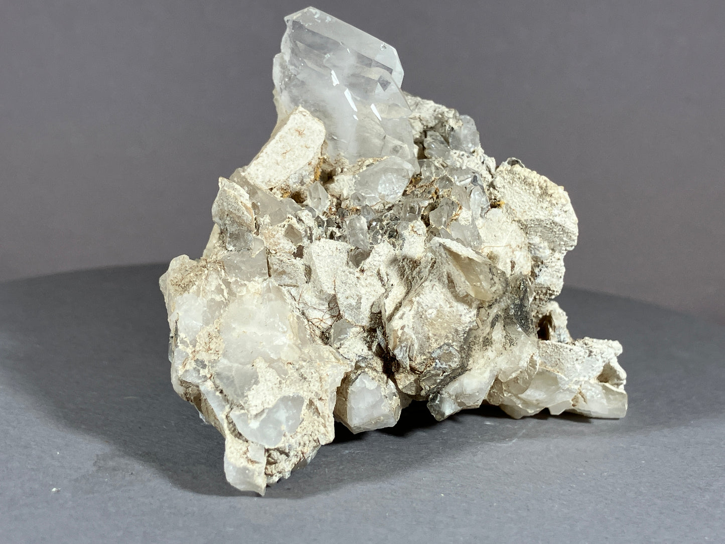 Bergkristall/Fadenquarz - Pfunds/Tirol ca. 9x5,5cm