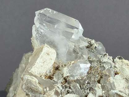 Bergkristall/Fadenquarz - Pfunds/Tirol ca. 9x5,5cm