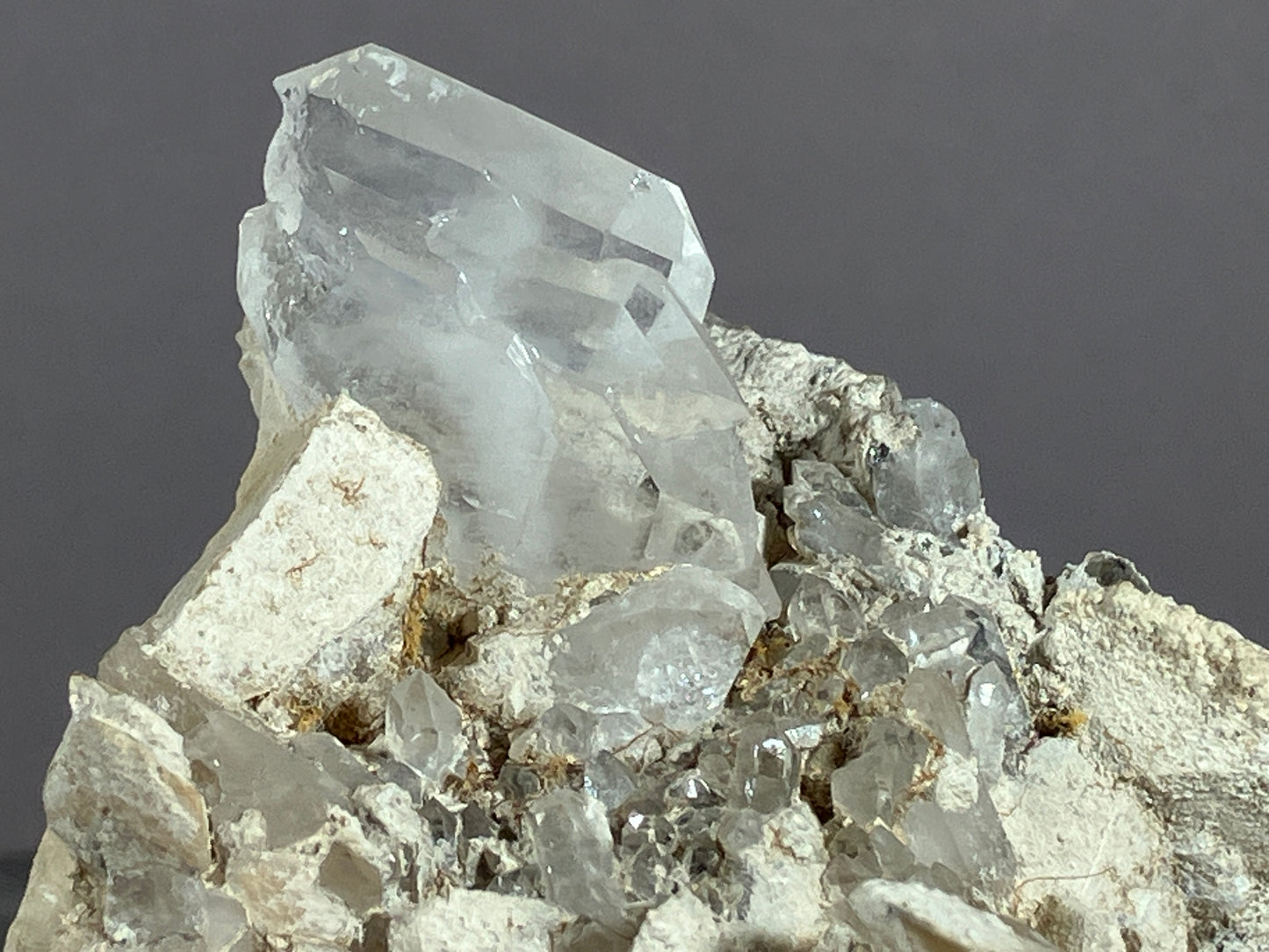Bergkristall/Fadenquarz - Pfunds/Tirol ca. 9x5,5cm