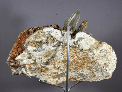Bergkristall/Siderit- Zemmgrund/Zillertal ca. 14,5x10cm