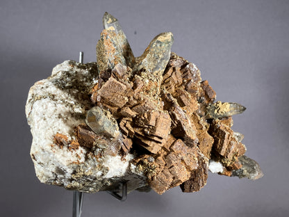 Bergkristall/Siderit- Zemmgrund/Zillertal ca. 14,5x10cm