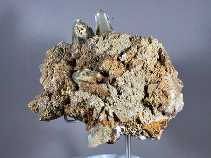Bergkristall/Siderit- Zemmgrund/Zillertal ca. 14,5x10cm