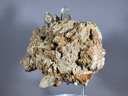 Bergkristall/Siderit- Zemmgrund/Zillertal ca. 14,5x10cm