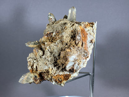 Bergkristall/Siderit- Zemmgrund/Zillertal ca. 14,5x10cm