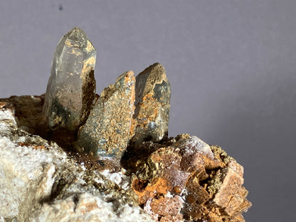 Bergkristall/Siderit- Zemmgrund/Zillertal ca. 14,5x10cm