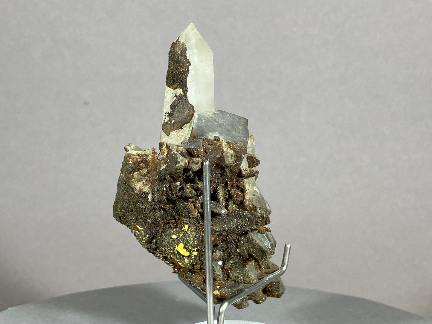 Fluorit/Bergkristall - Hunan/China ca. 7x4,5cm