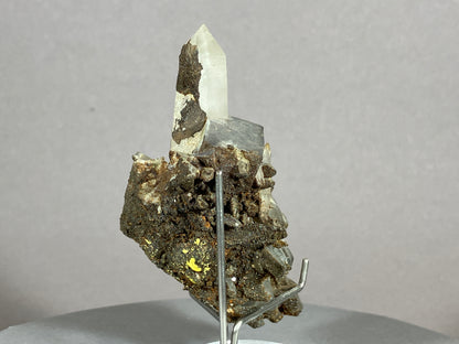 Fluorit/Bergkristall - Hunan/China ca. 7x4,5cm