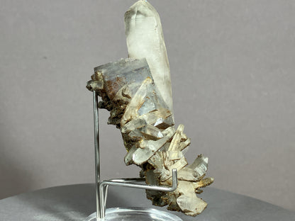 Fluorit/Bergkristall - Hunan/China ca. 7x4,5cm