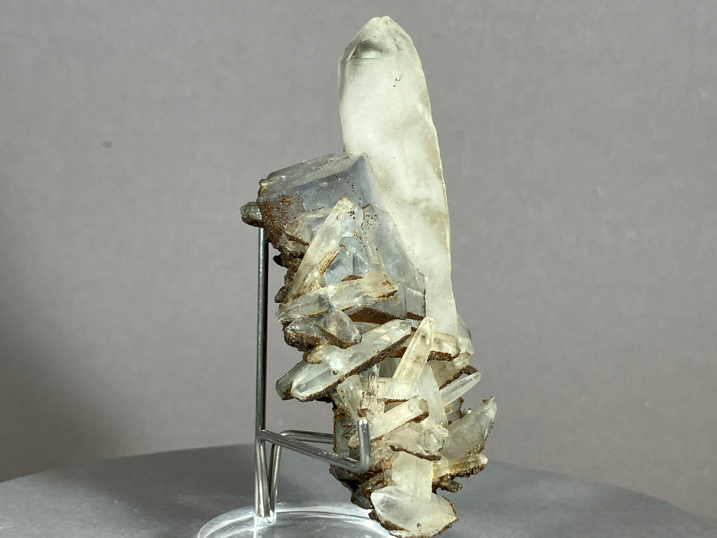 Fluorit/Bergkristall - Hunan/China ca. 7x4,5cm