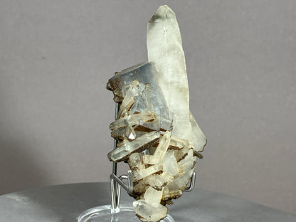 Fluorit/Bergkristall - Hunan/China ca. 7x4,5cm
