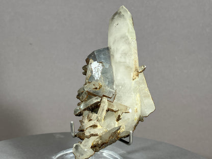 Fluorit/Bergkristall - Hunan/China ca. 7x4,5cm