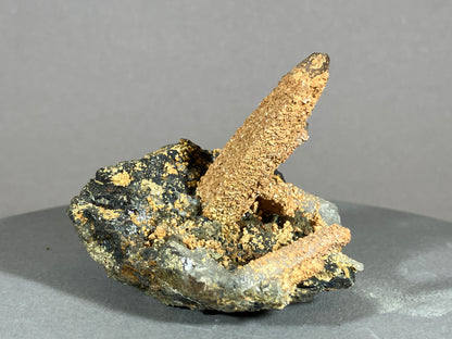 Bergkristall/Siderit - Cavnic/Rumänien ca. 5,5x6cm