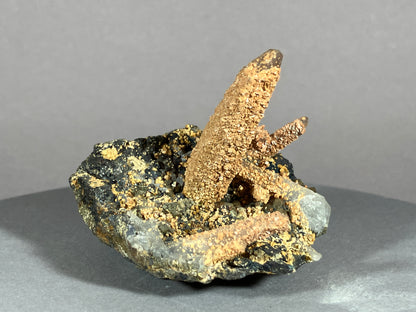 Bergkristall/Siderit - Cavnic/Rumänien ca. 5,5x6cm