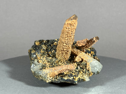 Bergkristall/Siderit - Cavnic/Rumänien ca. 5,5x6cm