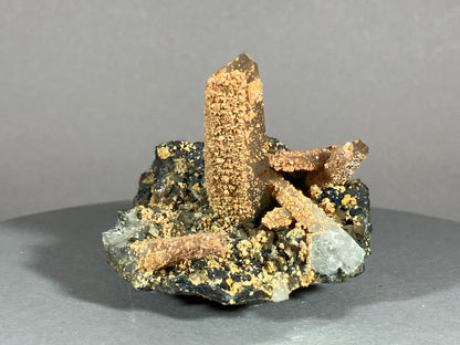 Bergkristall/Siderit - Cavnic/Rumänien ca. 5,5x6cm