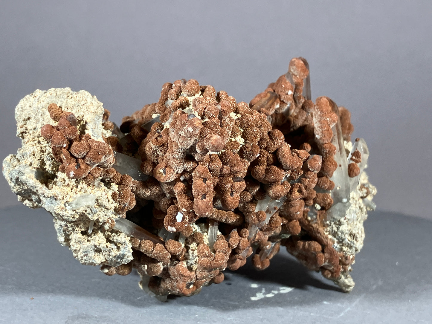 Bergkristall/Spherosiderit - Maramures/Rumänien ca. 8x5cm