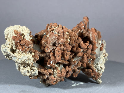 Bergkristall/Spherosiderit - Maramures/Rumänien ca. 8x5cm