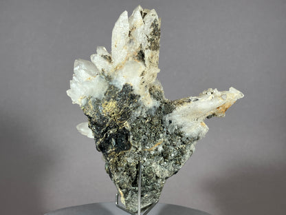 Bergkristall/Bleiglanz - Cavnic/Rumänien ca. 13,5x9cm