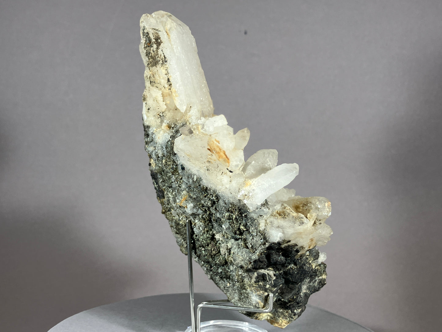 Bergkristall/Bleiglanz - Cavnic/Rumänien ca. 13,5x9cm
