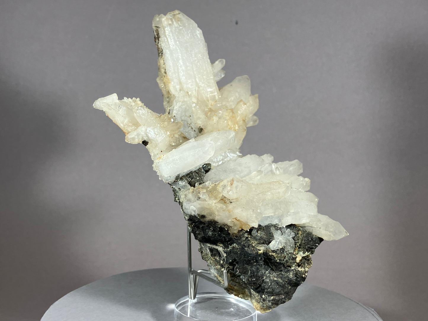 Bergkristall/Bleiglanz - Cavnic/Rumänien ca. 13,5x9cm