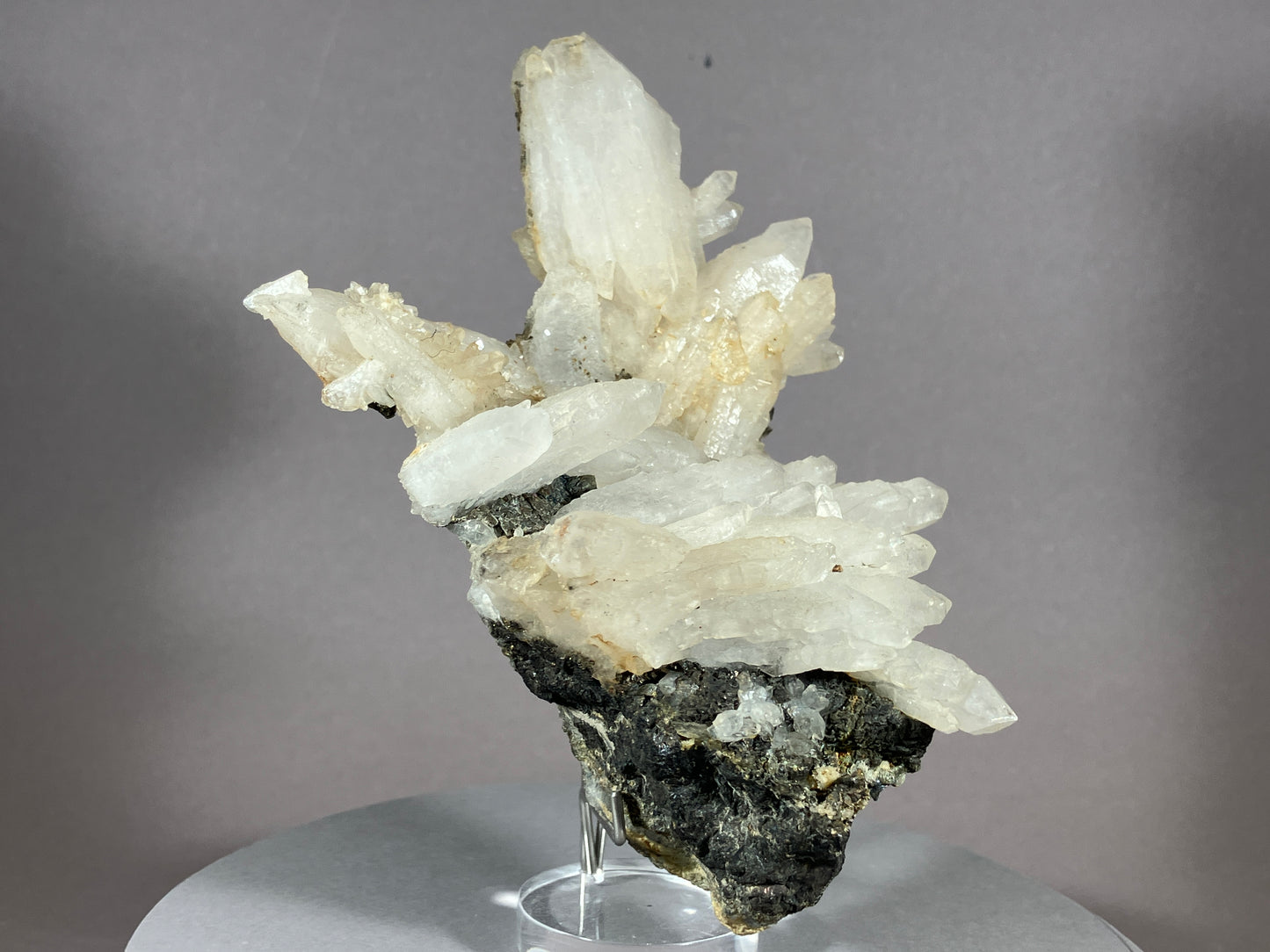 Bergkristall/Bleiglanz - Cavnic/Rumänien ca. 13,5x9cm