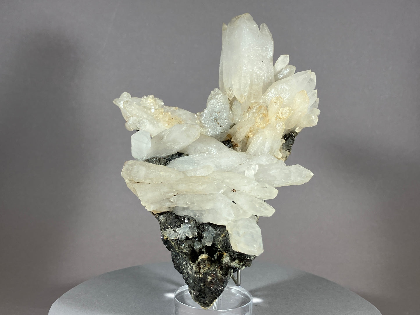 Bergkristall/Bleiglanz - Cavnic/Rumänien ca. 13,5x9cm