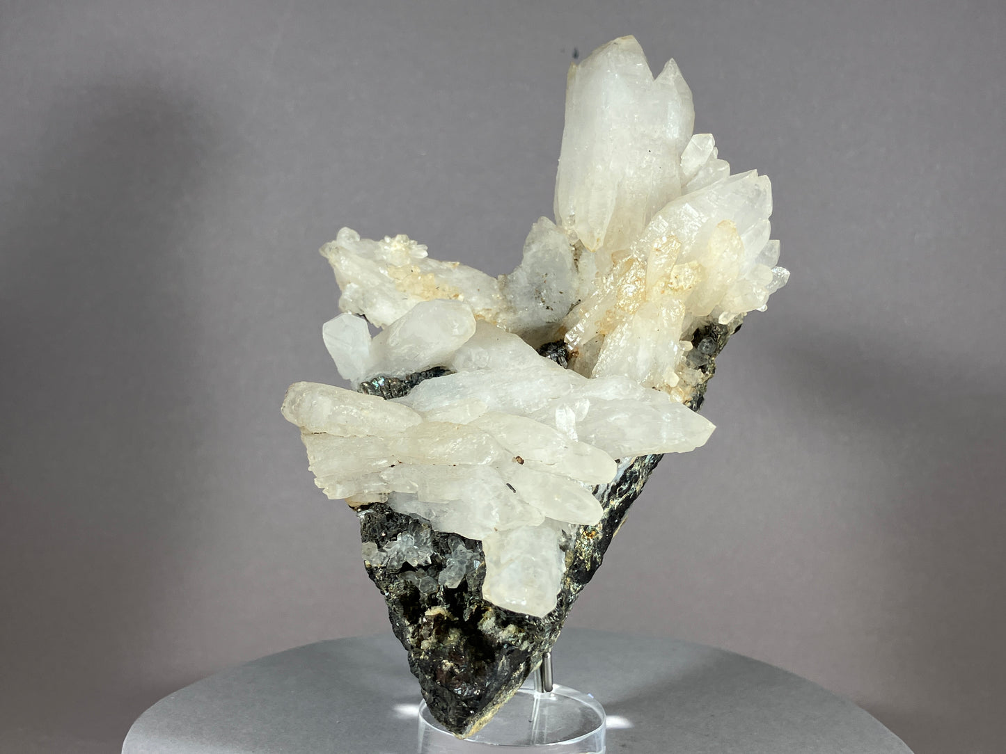 Bergkristall/Bleiglanz - Cavnic/Rumänien ca. 13,5x9cm