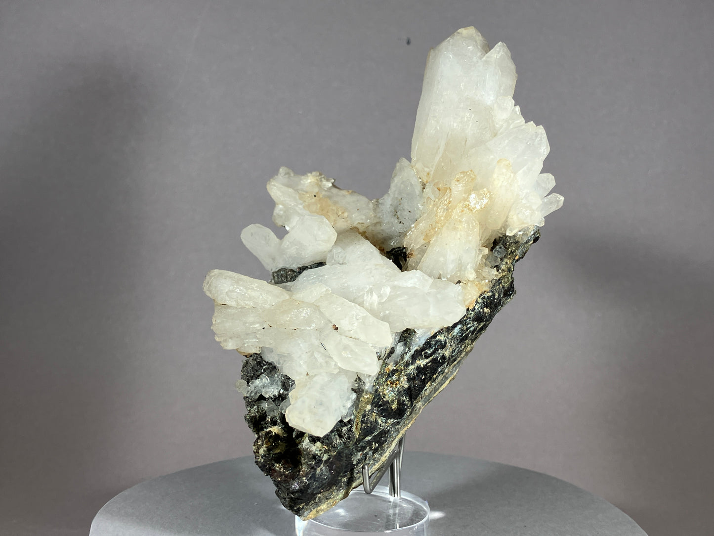 Bergkristall/Bleiglanz - Cavnic/Rumänien ca. 13,5x9cm