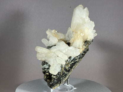 Bergkristall/Bleiglanz - Cavnic/Rumänien ca. 13,5x9cm
