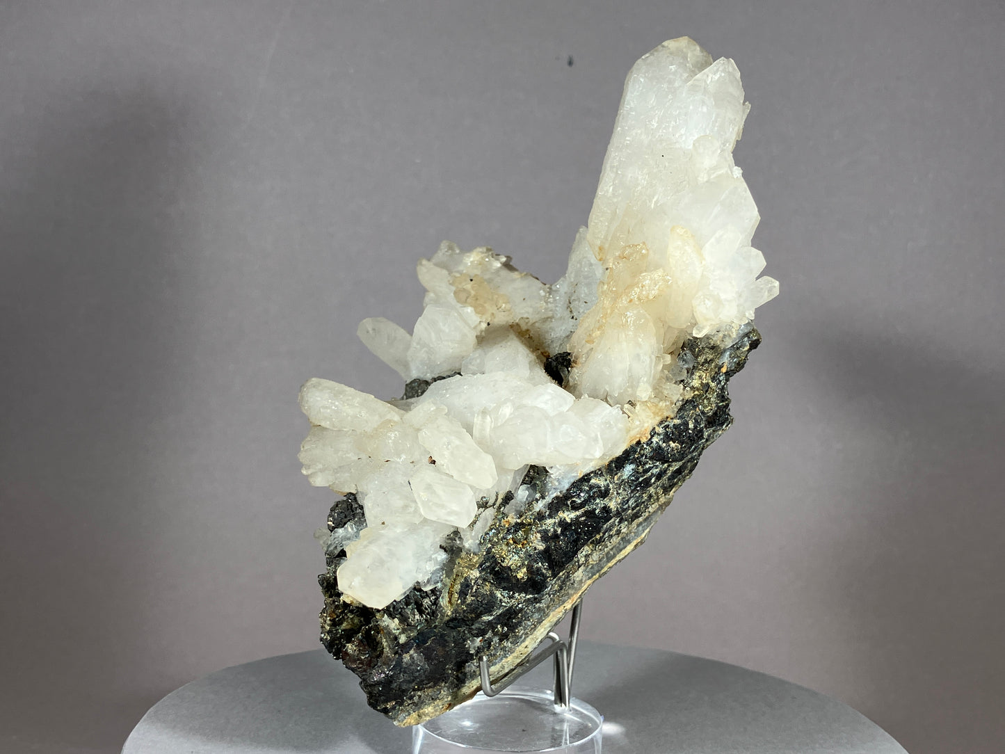 Bergkristall/Bleiglanz - Cavnic/Rumänien ca. 13,5x9cm