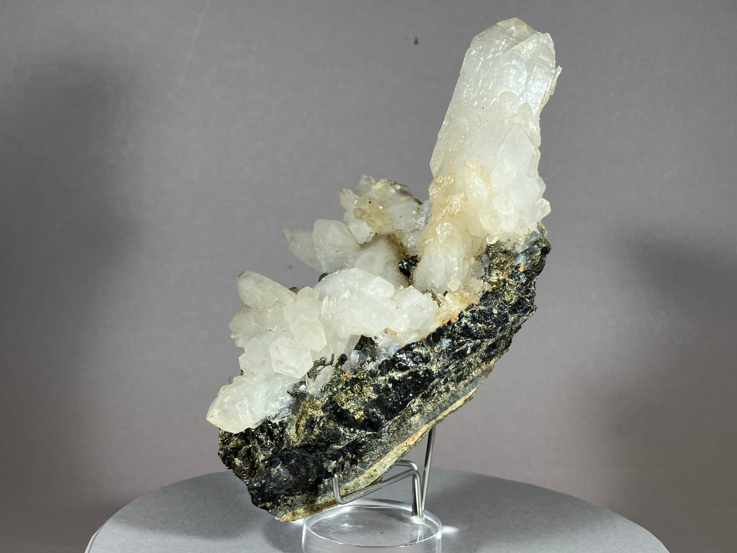 Bergkristall/Bleiglanz - Cavnic/Rumänien ca. 13,5x9cm