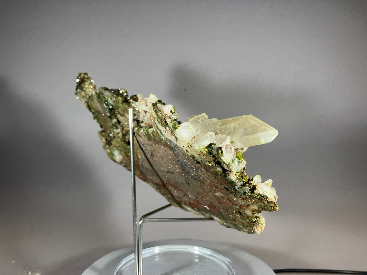 Bergkristall/Epidot - Dashkesan/Aserbaidschan ca. 18x12cm