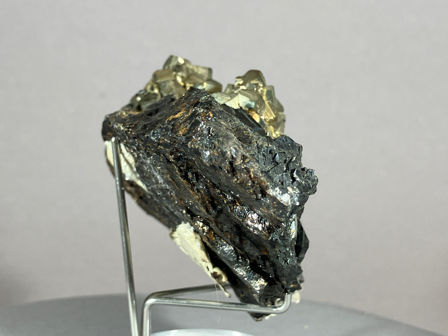 Pyrit/Zinkblende - St.Christobal/Peru ca. 9x5,5cm