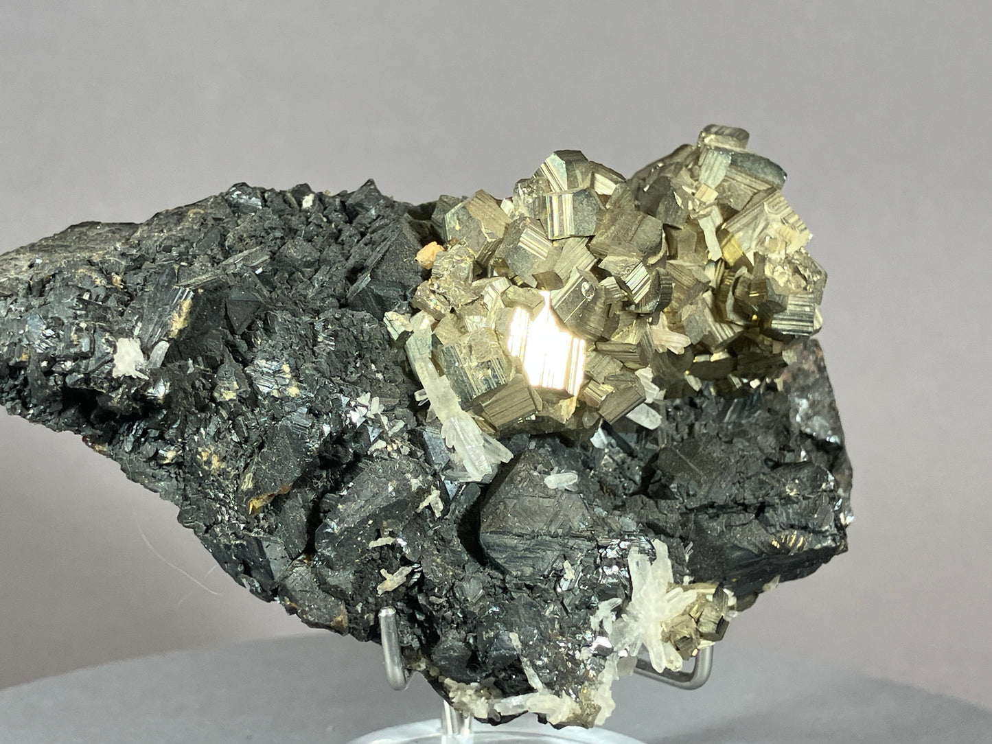Pyrit/Zinkblende - St.Christobal/Peru ca. 9x5,5cm