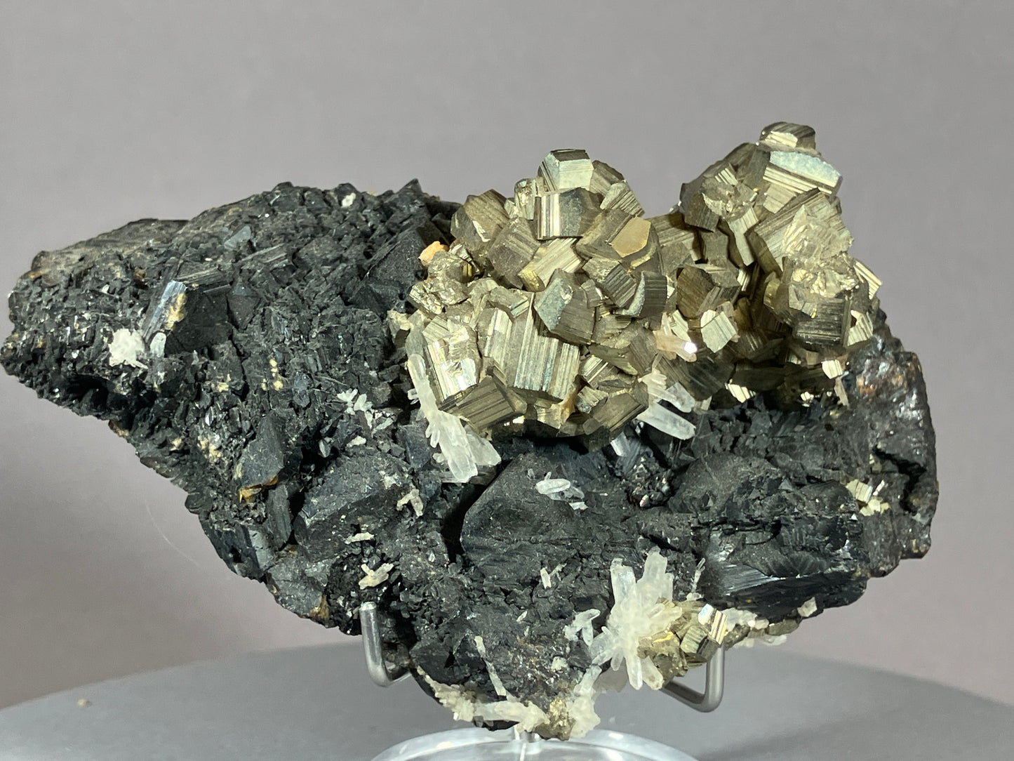 Pyrit/Zinkblende - St.Christobal/Peru ca. 9x5,5cm