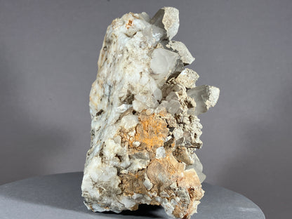 Bergkristall/Sinter/Calcit - Pfunds/Tirol ca. 11x8,5cm