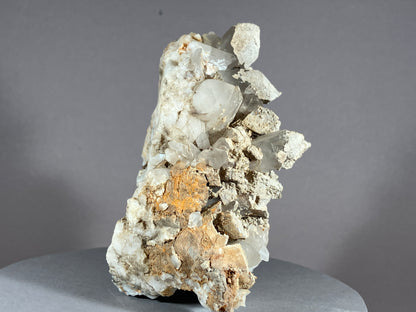 Bergkristall/Sinter/Calcit - Pfunds/Tirol ca. 11x8,5cm