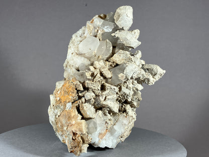 Bergkristall/Sinter/Calcit - Pfunds/Tirol ca. 11x8,5cm