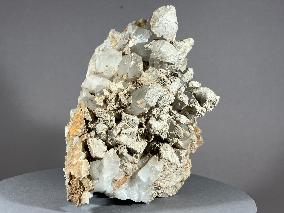 Bergkristall/Sinter/Calcit - Pfunds/Tirol ca. 11x8,5cm