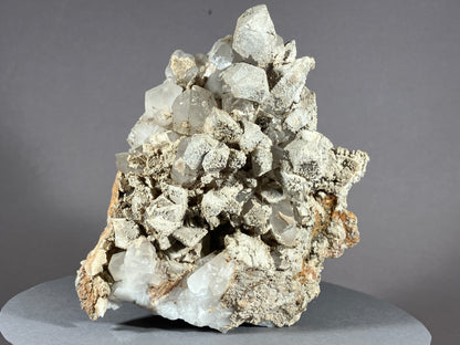 Bergkristall/Sinter/Calcit - Pfunds/Tirol ca. 11x8,5cm