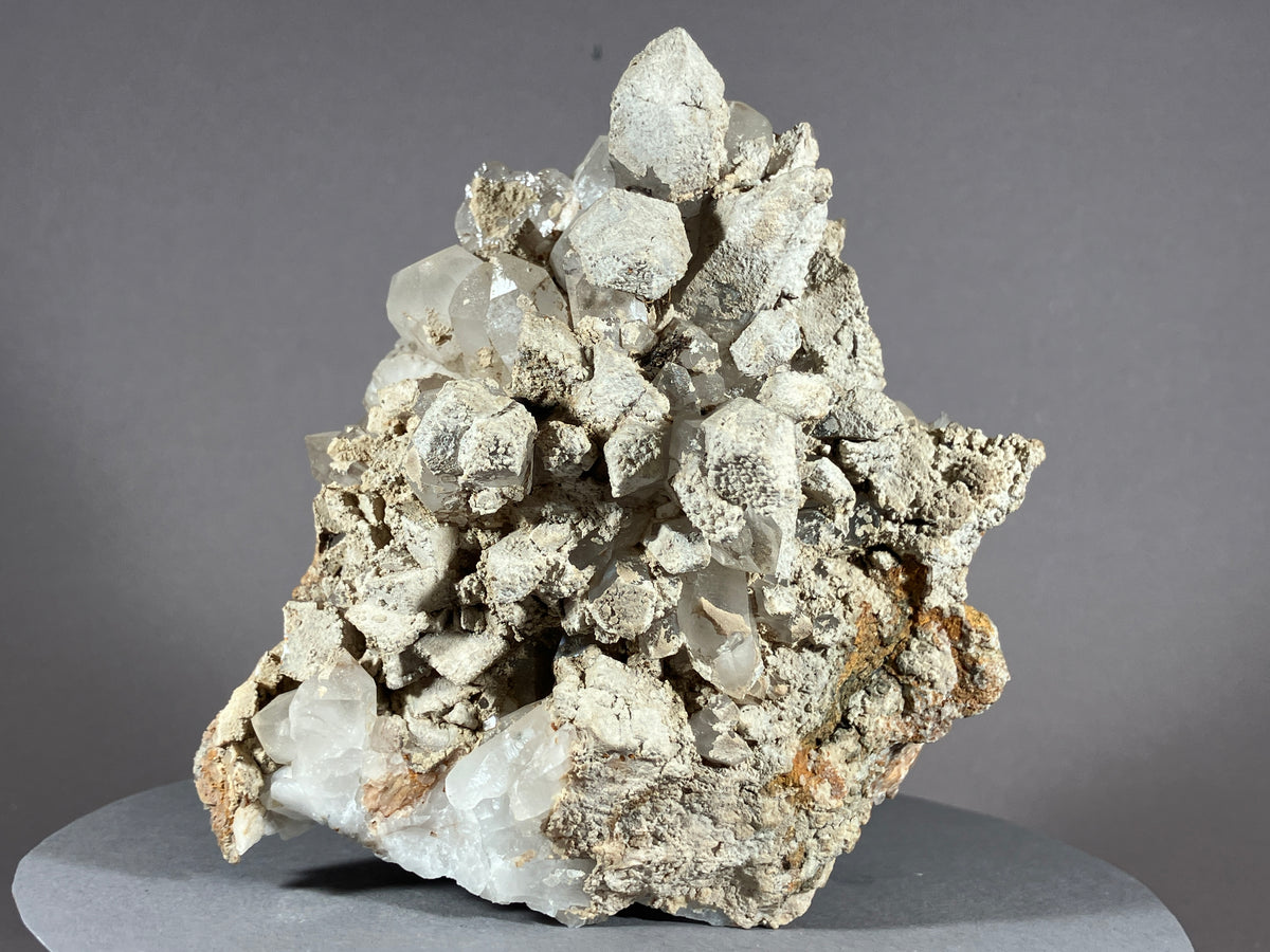 Bergkristall/Sinter/Calcit - Pfunds/Tirol ca. 11x8,5cm