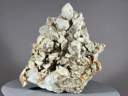 Bergkristall/Sinter/Calcit - Pfunds/Tirol ca. 11x8,5cm