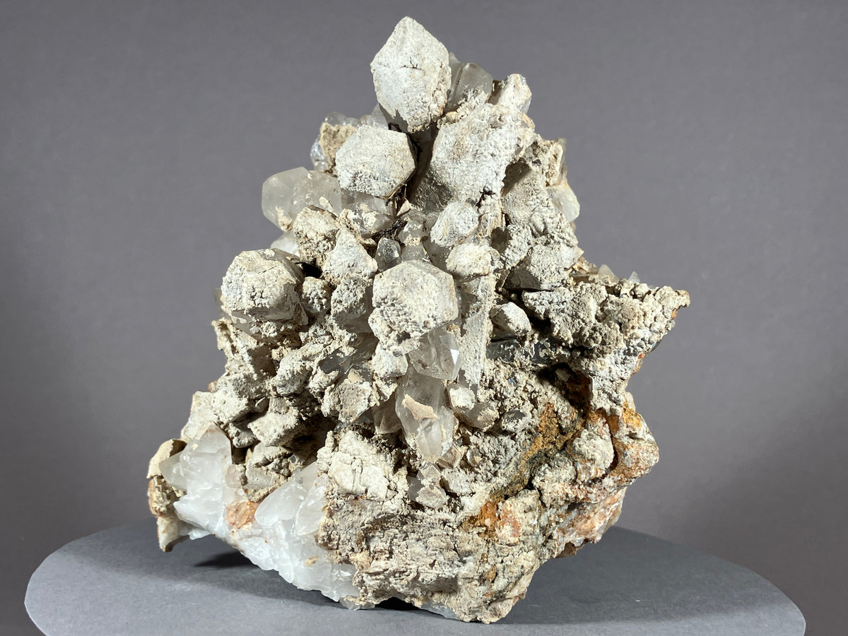 Bergkristall/Sinter/Calcit - Pfunds/Tirol ca. 11x8,5cm