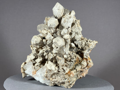 Bergkristall/Sinter/Calcit - Pfunds/Tirol ca. 11x8,5cm