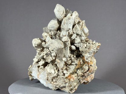 Bergkristall/Sinter/Calcit - Pfunds/Tirol ca. 11x8,5cm