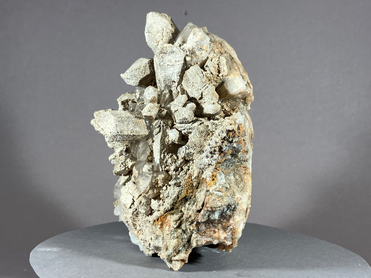 Bergkristall/Sinter/Calcit - Pfunds/Tirol ca. 11x8,5cm