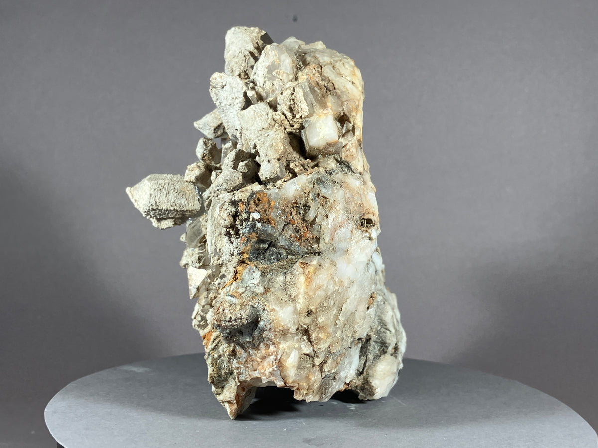 Bergkristall/Sinter/Calcit - Pfunds/Tirol ca. 11x8,5cm