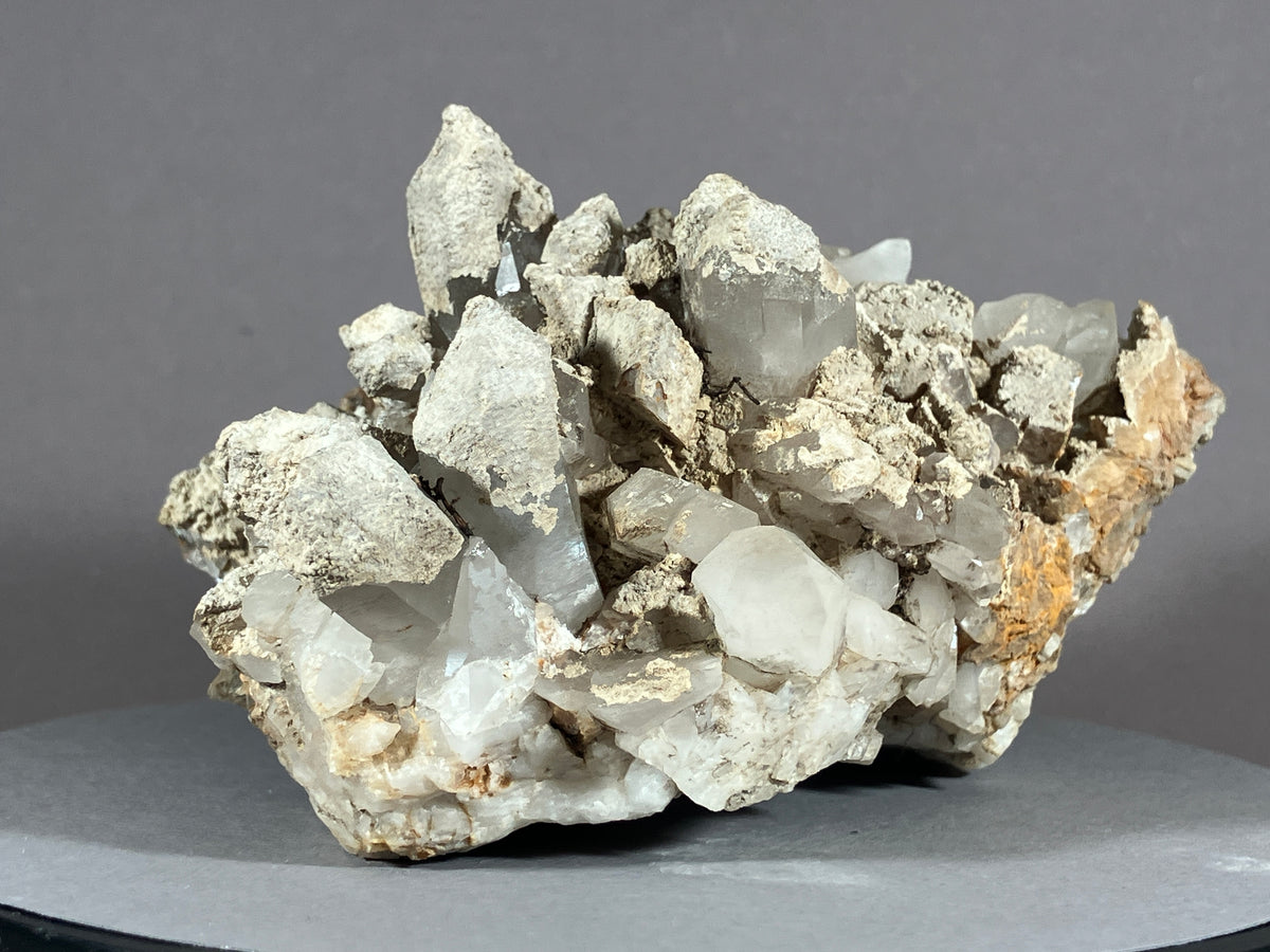 Bergkristall/Sinter/Calcit - Pfunds/Tirol ca. 11x8,5cm