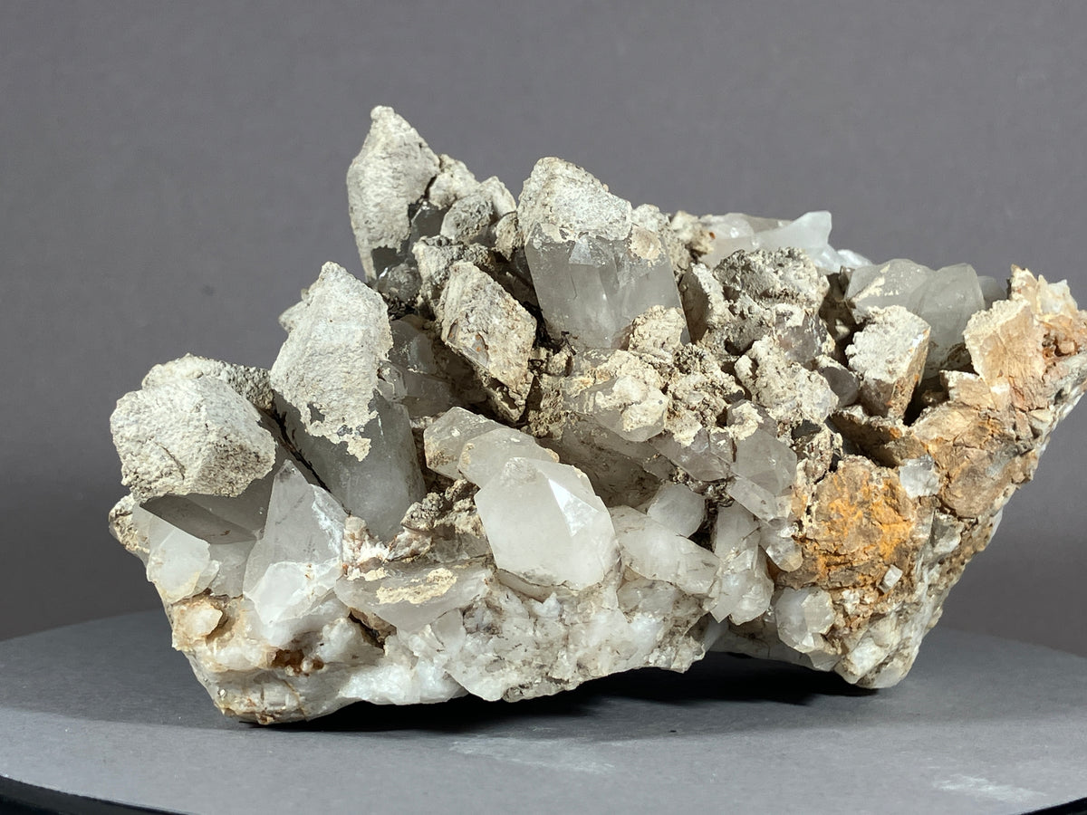 Bergkristall/Sinter/Calcit - Pfunds/Tirol ca. 11x8,5cm